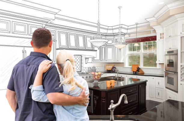 Custom kitchen cabinets installed in a North Richland Hills home